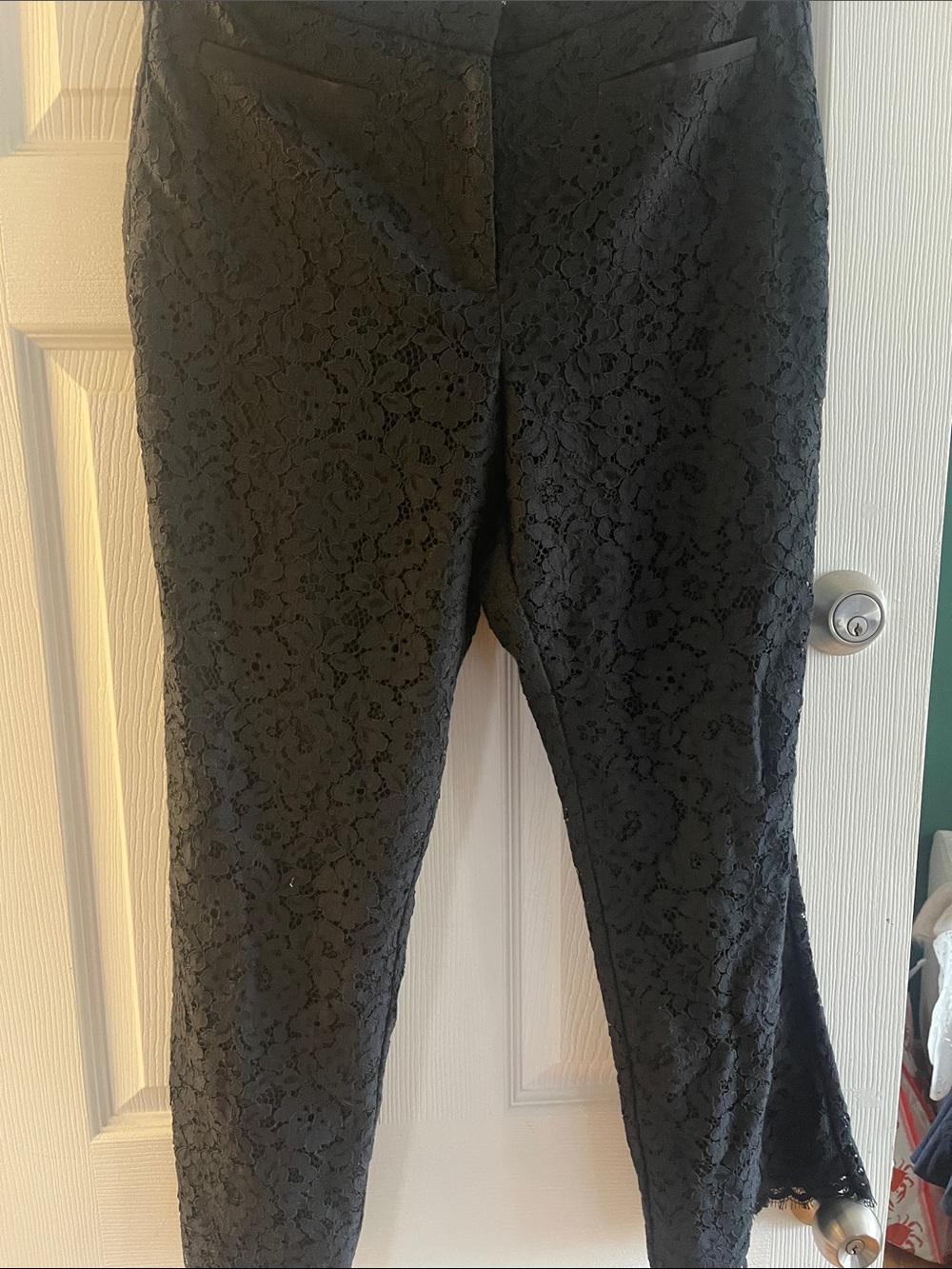 JCREW Black Lace Ankle Pants - Women